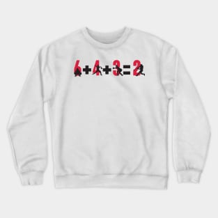 Baseball 6+4+3=2 Crewneck Sweatshirt